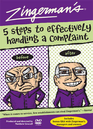 Training DVD: Zingerman's 5 Steps to Effectively Handling Complaints